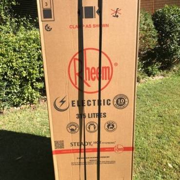 Rheem 315L Electric Hot Water System Delivery