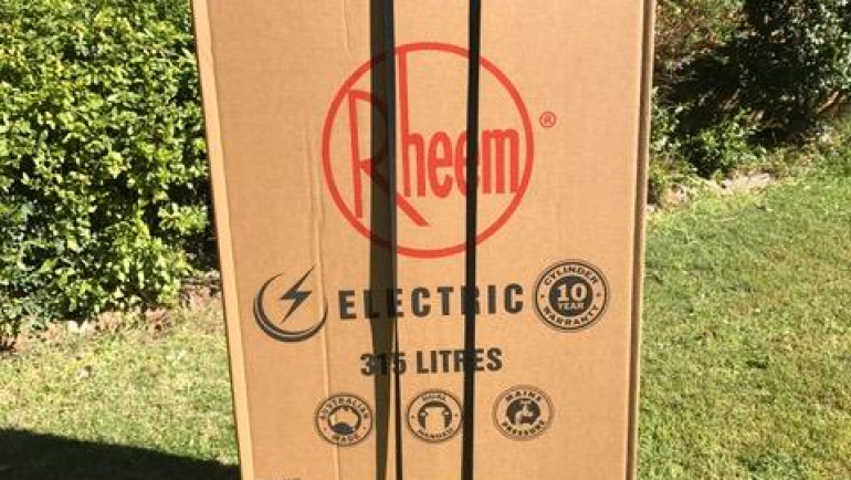 Rheem 491315 315L Electric Hot Water System Delivery